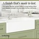 image 7 of Fireclay Kitchen Bundle Single Bowl Belfast Sink with Strainer Waste and Bridge Mixer Tap, 895mm Chrome Finish by Balterley