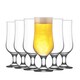 image 1 of LAV Nevakar Hurricane Beer Glasses - 385ml - Clear - Pack of 6 | Clear | Clear