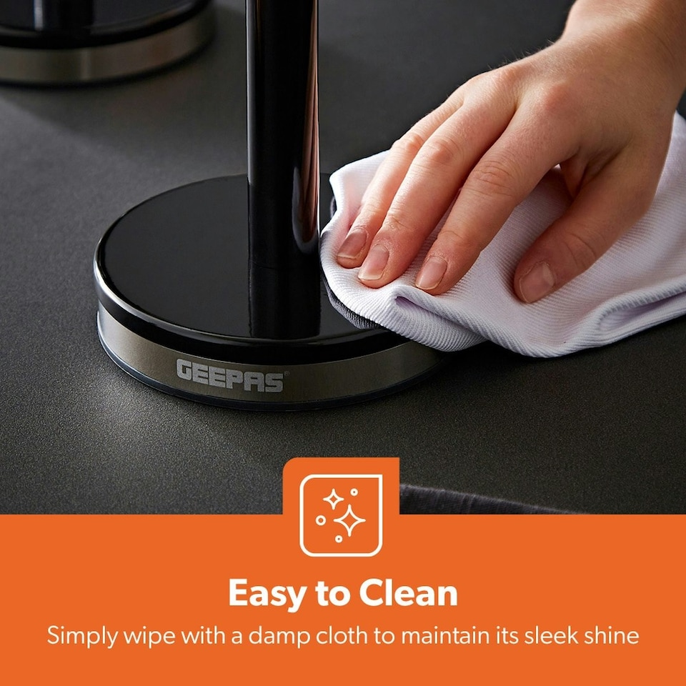 image 1 of GEEPAS Mug Tree and Towel Pole Set | Black