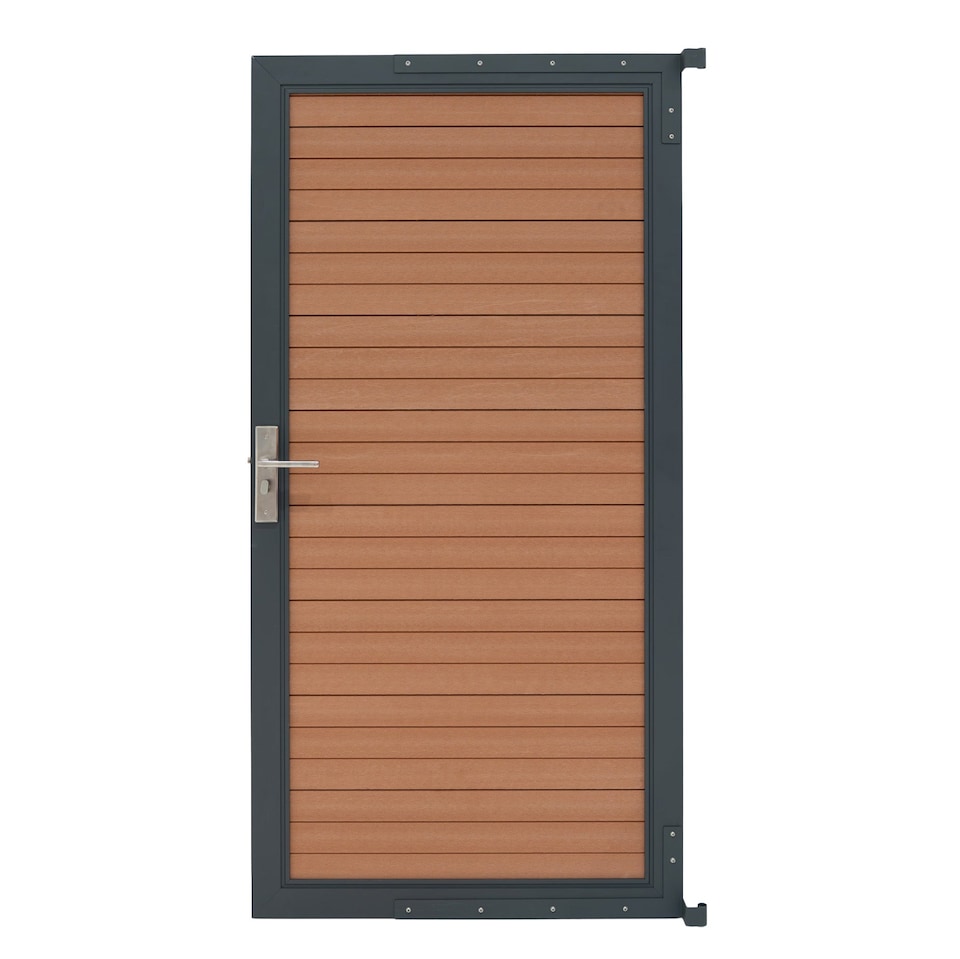image 1 of Composite Panel Gate - Brown