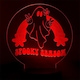 image 1 of Halloween Spooky Season Ghost Acrylic Sign with LED Light Base