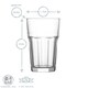 image 3 of LAV Aras Highball Glasses - 300ml - Clear - Pack of 6 Clear
