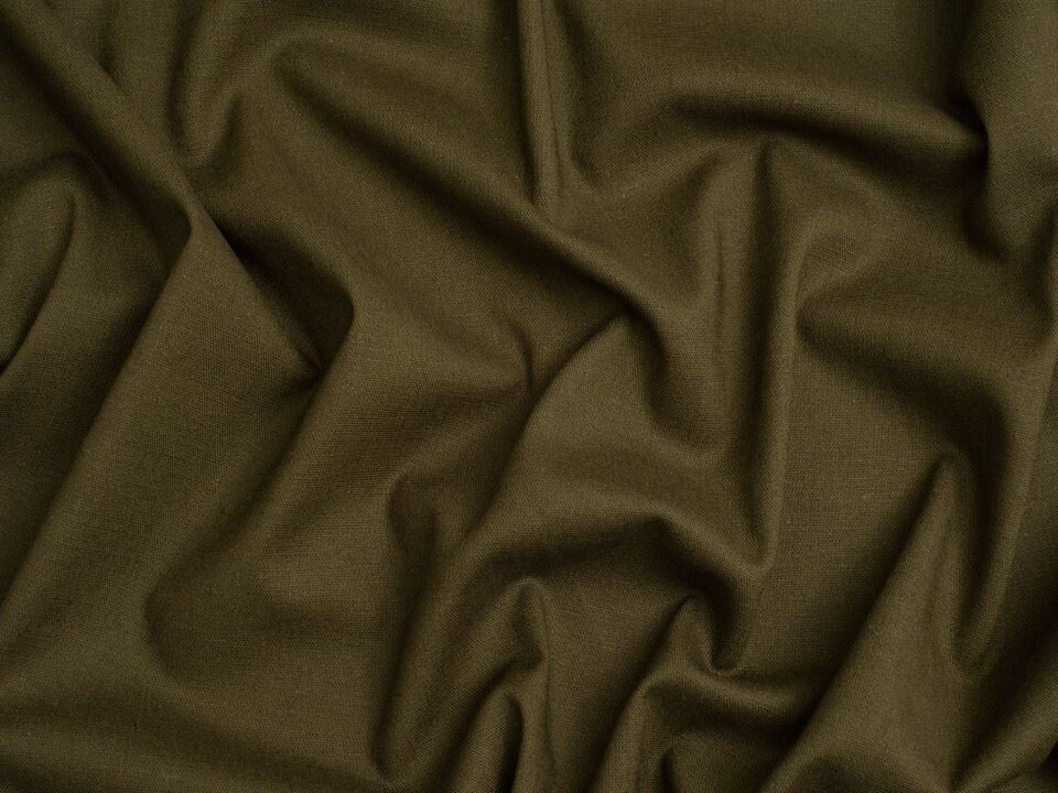Minerva Core Range Green Stretch Woven Linen Viscose Fabric for Dressmaking, 130cm / 51" Wide - per metre
