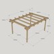 image 5 of Double Garden Pergola - Wood - L300 x W420 x H270 cm - Light Green