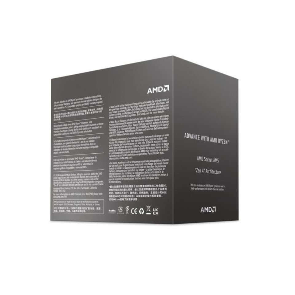 image 1 of AMD Ryzen 5 8400F Zen 4 Socket AM5 6-Core 12 threads Processor 4.2GHz 16MB cache