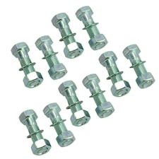 M16 (16mm) x 55mm High Tensile Tow Bar Ball Fixing Bolts Washers + Nuts 10 Pack