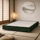image 1 of Kyoto Low Platform Divan Bed 4FT6 Double  Green Plush Velvet