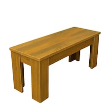 2 Benches Rustic Effect Wood Table Rustic Benches Dining Room