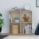 image 4 of Vida Designs Durham 2x2 Cube Storage Bookcase Display Unit, Oak
