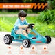 image 7 of AIYAPLAY Electric Go Kart, 6V Battery Powered Kids Go Kart with Music, Light, Horn, Kids, Ride on Car for 3-5 Years, Blue