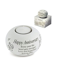 Said with Sentiment Tealight Holder - Happy Anniversary N/A