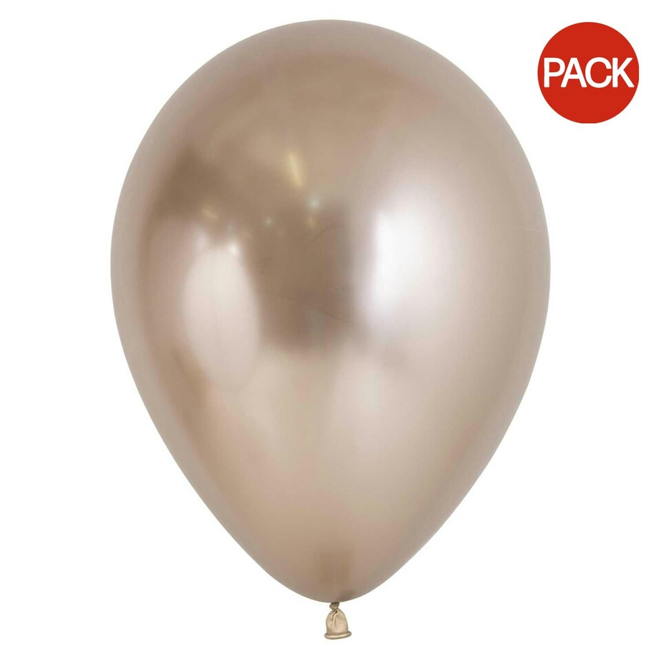 Sempertex Latex Reflex Balloons (Pack of 50) - Champagne - 5in