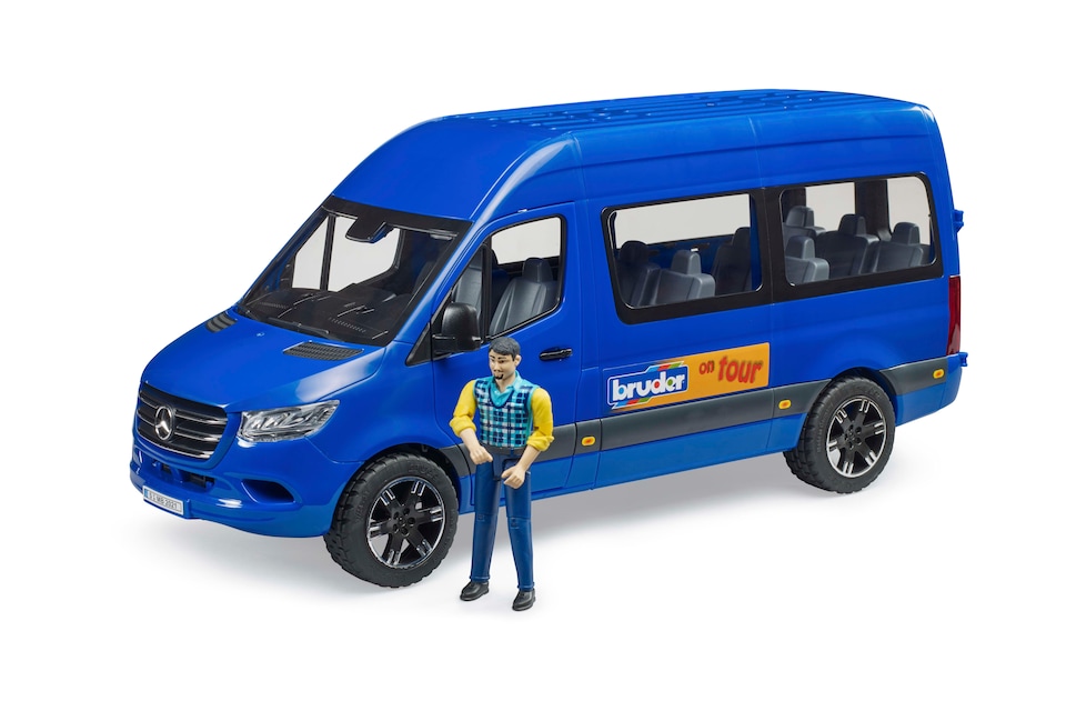 image 1 of Bruder MB Sprinter Transfer with driver Delivery Vehicle Playset