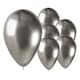 image 1 of Shiny Silver Bio Latex Balloons 33cm / 13 in - Pack of 6