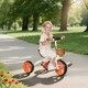 image 2 of Toddler Tricycle with Front Basket for Ages 2-5 Years Boys and Girls, Orange