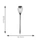 image 3 of ValueLights 2 Pack Solar Powered Outdoor Black Metal Cage Spike Lights Garden Stake Lamp