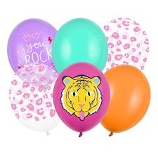 Assorted You Rock Latex Balloons 30cm / 12 in - Pack of 6