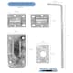 image 3 of Long 18" Galvanised Drop Bolt | Garage/Gate/Door Lock Silver