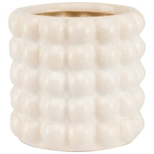 Hill Interiors Seville Collection Bubble Planter - Cream - 20cm x 20cm x 20cm