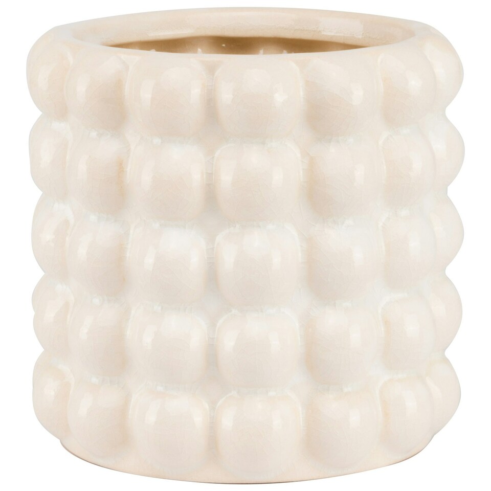Hill Interiors Seville Collection Bubble Planter - Cream - 20cm x 20cm x 20cm