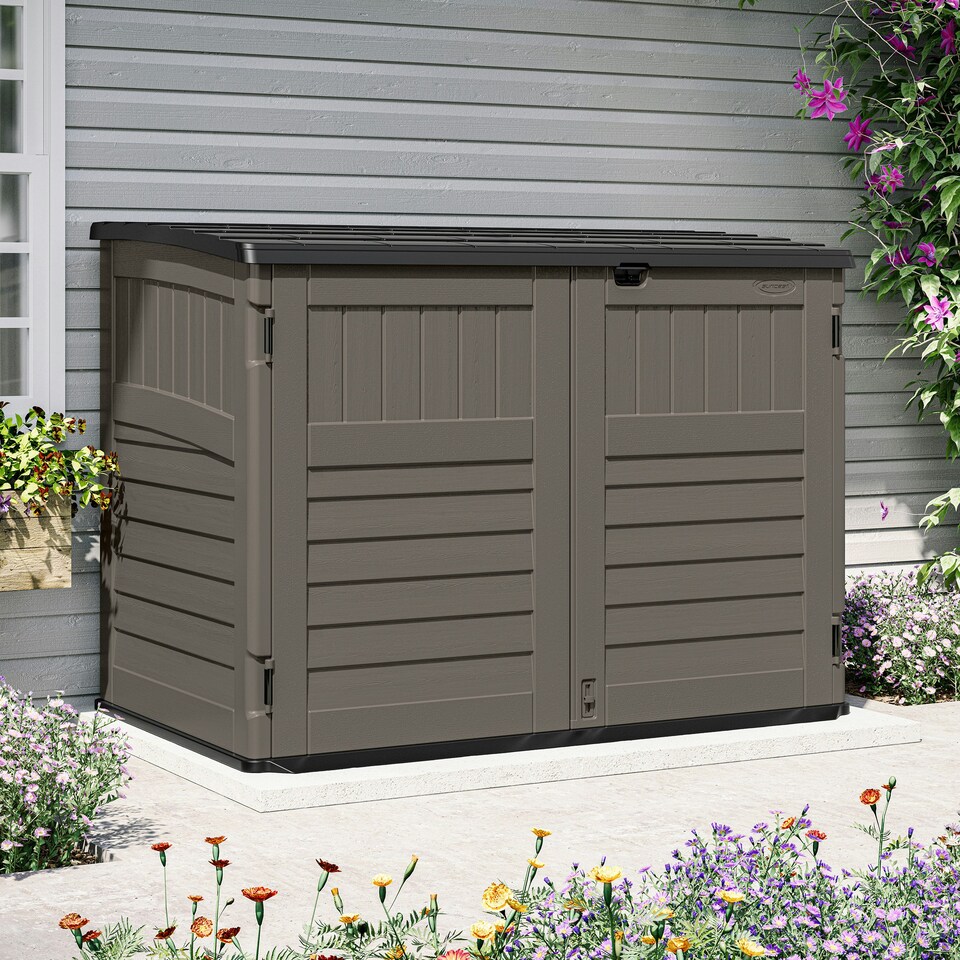 image 1 of Suncast Stow-Away Large Store - Stone Grey Grey