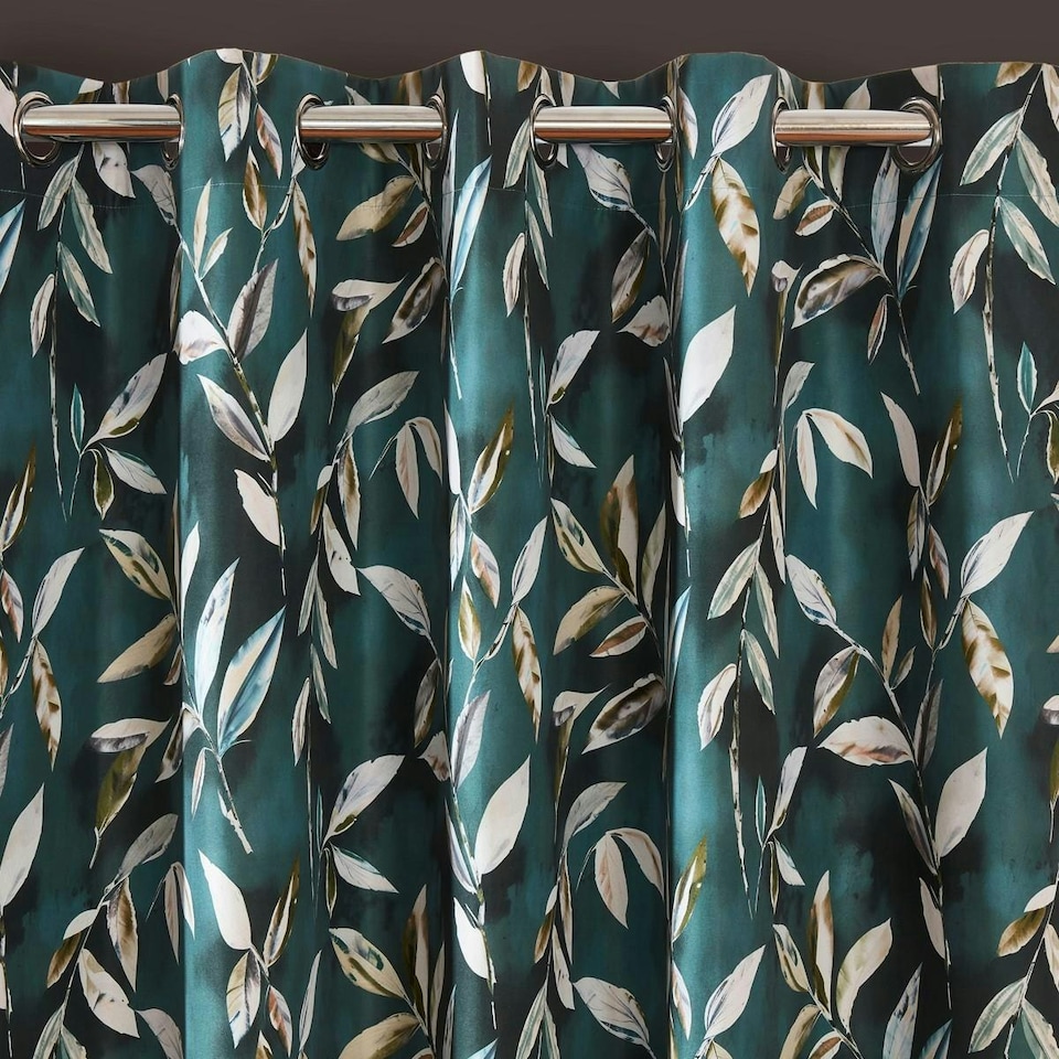 image 1 of Sundour Madrid Curtains Bottle Green Green | 46x72"