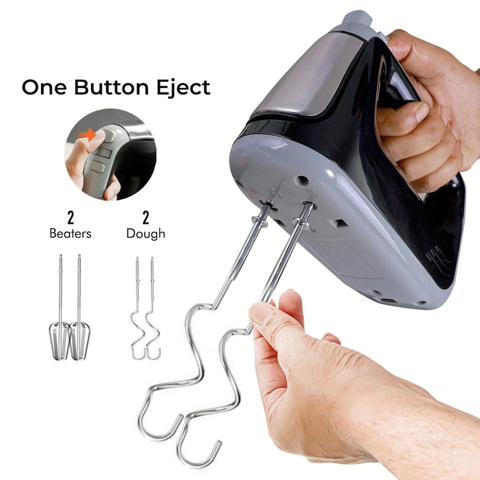 image 1 of GEEPAS 400W Hand Mixer | Electric Whisk Black