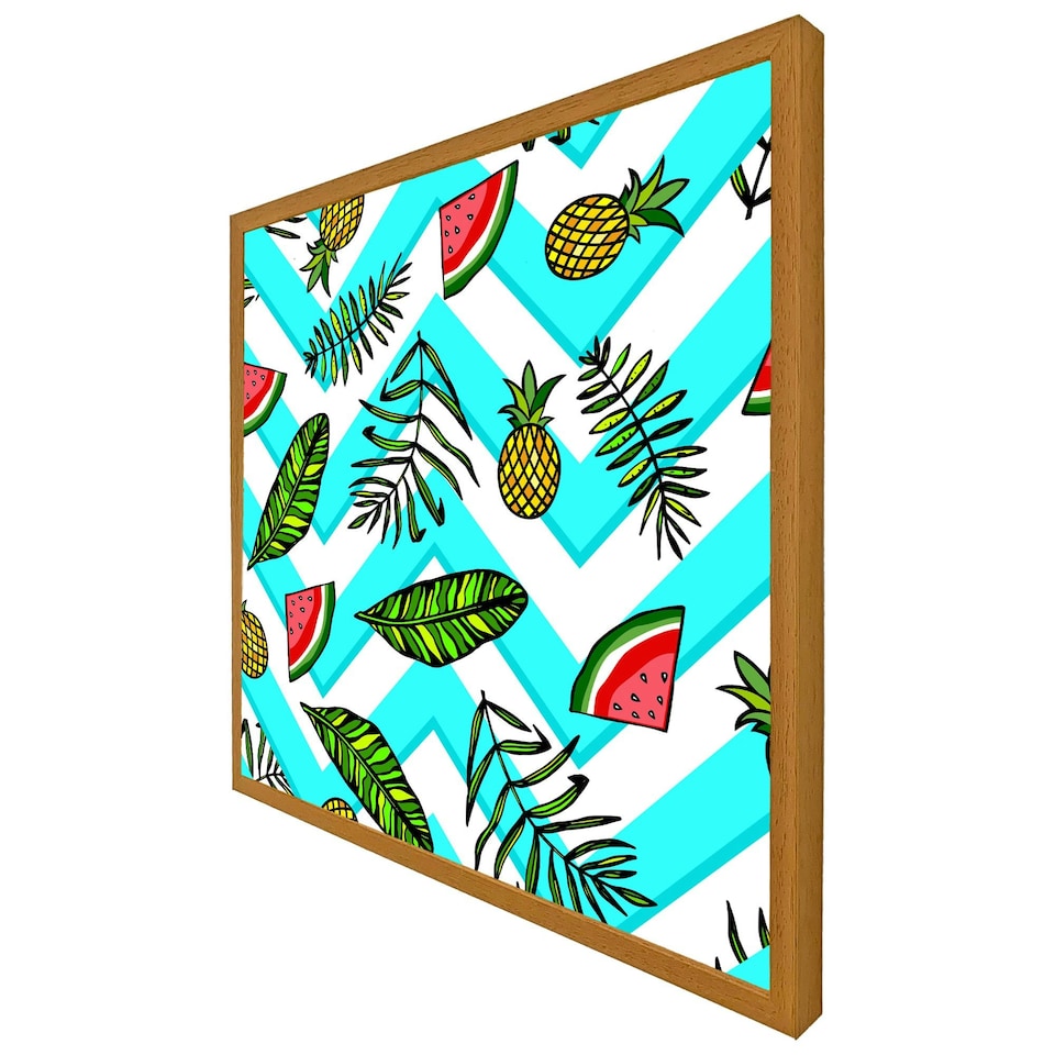 image 1 of Pineapple & watermelon (Picutre Frame) Black | XS