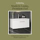 image 7 of Balterley Wall Hung Bathroom 1 Drawer Vanity Unit and 1 Tap Hole Ceramic Basin, with Handle | White | Gloss White