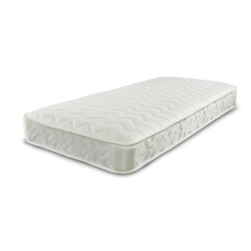 image 1 of Close Wave Hybrid Mattress - 8 inch Deep, Memory Foam Comfort Layer | White | European Small Single