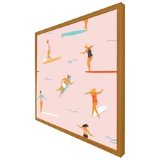 Surfers (Picture Frame) Brown | Oak | XS
