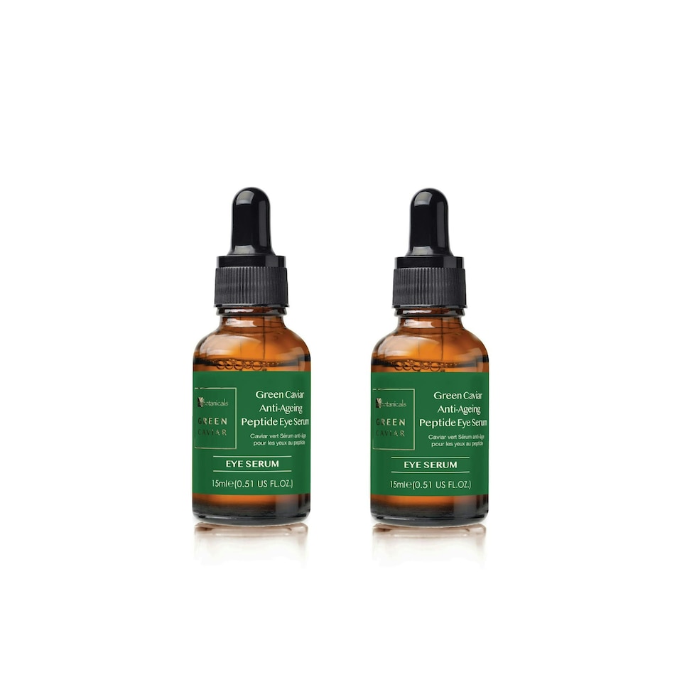 image 1 of Dr Botanicals Green Caviar Anti-Ageing Peptide Eye Serum 15ml Twin Value Savings Pack
