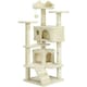 image 1 of Yaheetech 137cm Tall Cat Tree with Scratching Posts Beige
