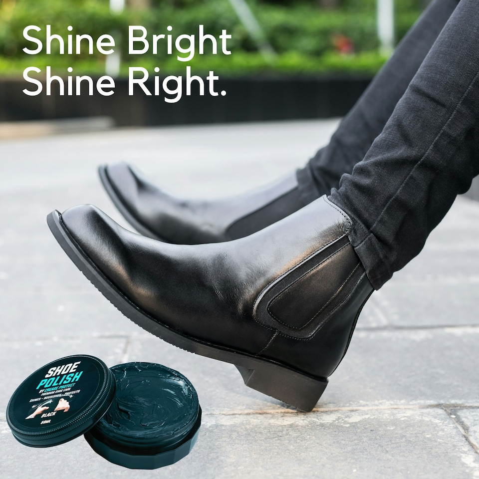 image 1 of Shoe Polish - Premium Leather Polish - Black