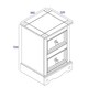 image 9 of Corona Premium 2 Drawer Petite Bedside Cabinet - Shaker-Style Nightstand with Dovetail Drawers | Grey | Grey Wax | One Size | 1