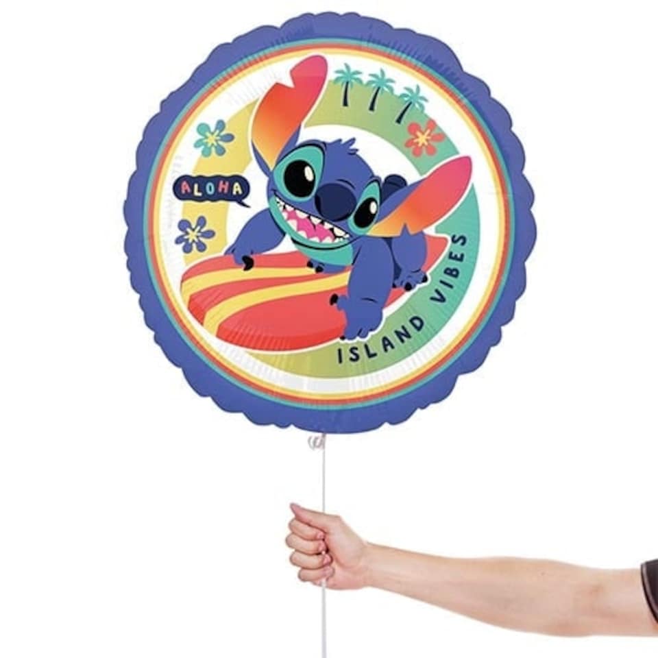 image 1 of Stitch Disney Lilo & Stitch Round Foil Helium Balloon 46cm / 18 in