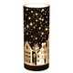 image 1 of 22cm Deep Blue Christmas Vase - LED Village Decor