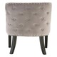 image 4 of Interiors by Premier Grey Velvet Chair, Curly Back chair, Easy to Assemble Borg Chair, Comfy Office Chair