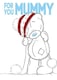 image 1 of Mummy Sketchbook Me to You Bear Christmas Card