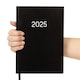 image 2 of 2027 Diary A5 Week to View - Hardback Planner Organiser with Ribbon Bookmark - Weekly Appointment Journal Notebook (Black) | Black | Black