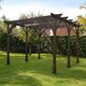 image 2 of Premium Pergola 6 Posts - Wood - L300 x W660 x H270 cm - Rustic Brown
