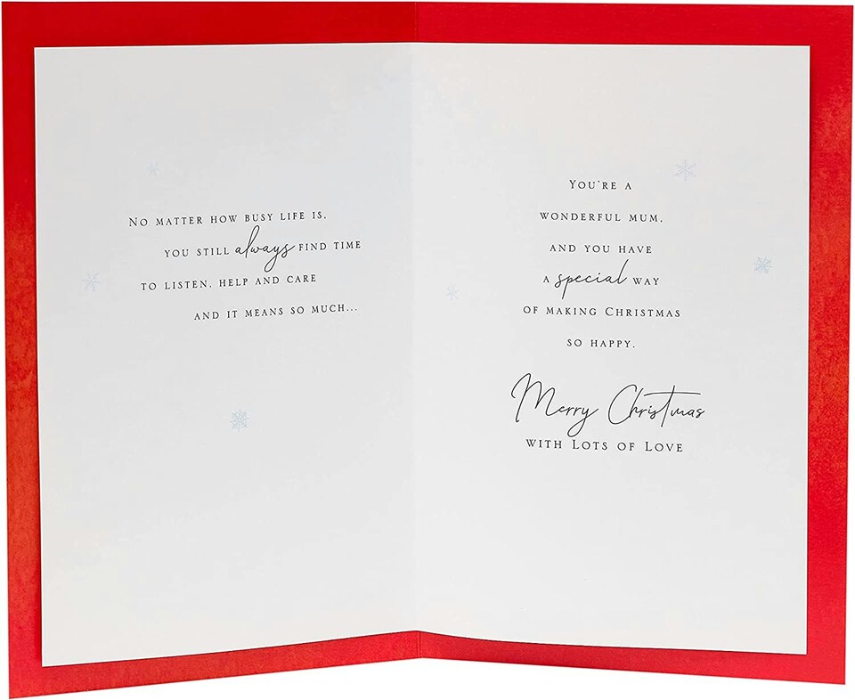 image 1 of Bouquet with Love Christmas Card for Mum