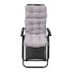 image 2 of Living and Home Adirondack Patio Chair Cushion, 130x55cm, Grey
