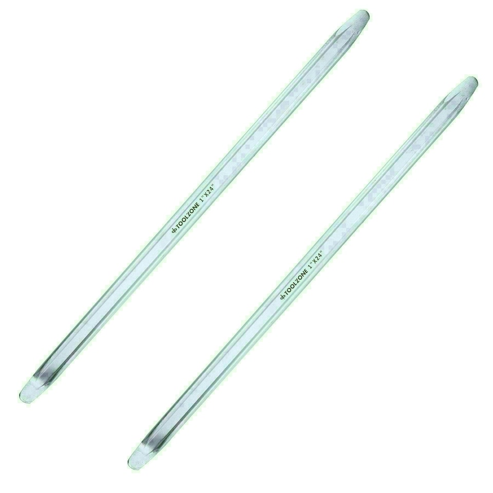 image 1 of 24" Long Tyre Lever Pry Bar Remover Removal Tool For Bikes Cars Vans 2pc