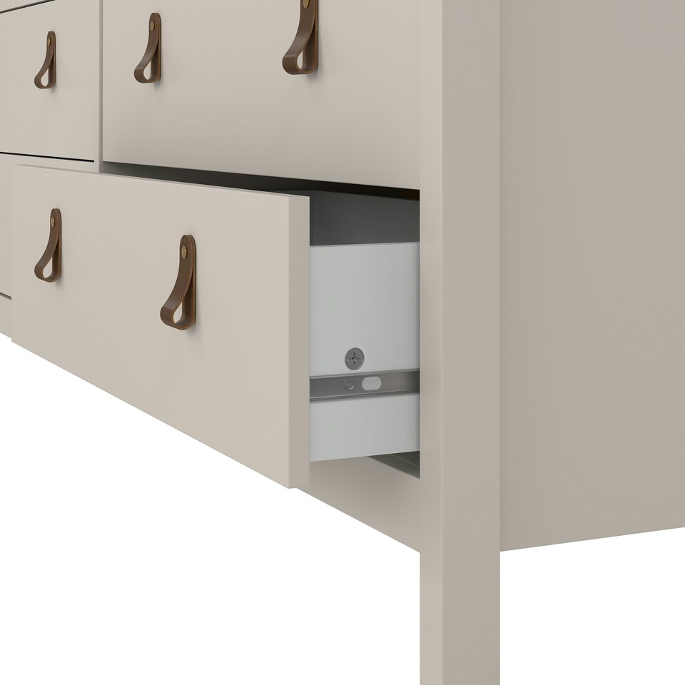 image 1 of Barcelona Double Dresser 4+4 Drawers in Cashmere Cream