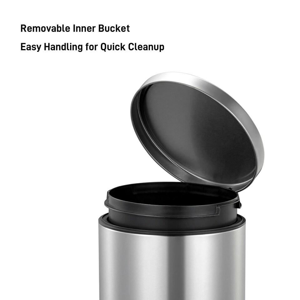 image 1 of Eva Pedal Bin 30L Chrome