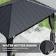 image 3 of Outsunny 3 x 4m Hardtop Gazebo with Galvanised Steel Roof and Sides