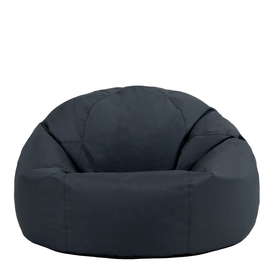 image 1 of Adult Classic Beanbag Outdoor Waterproof Bean bags Ready Filled - Slate Grey, 2 Pack