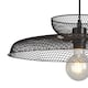 image 4 of Set of 2 Cassidy - Two Tier Black Mesh Ceiling Pendant Lights | Black | 2
