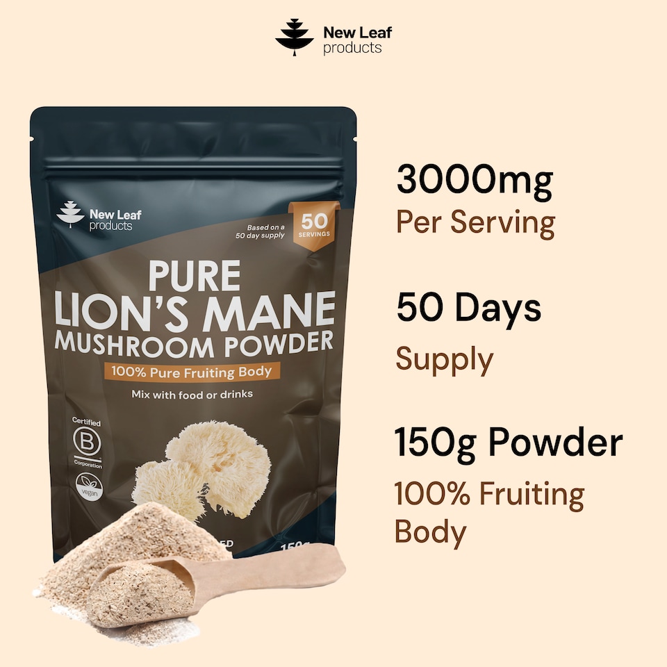 image 1 of Lions Mane Mushroom Powder - 100% Fruiting Body